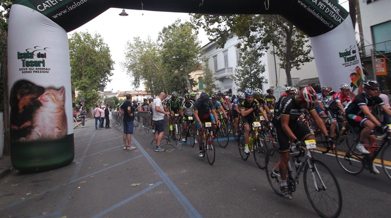 corsa in bici Prato-Abetone